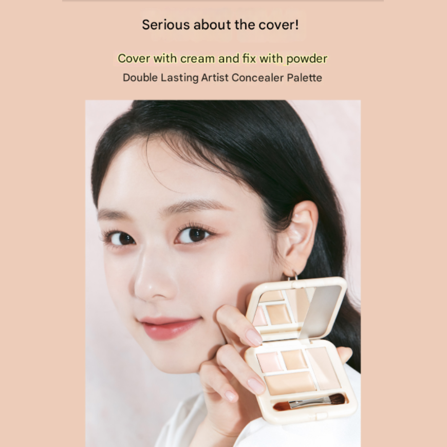 Etude Double Lasting Artist Concealer Palette 5.3g (2 Options)