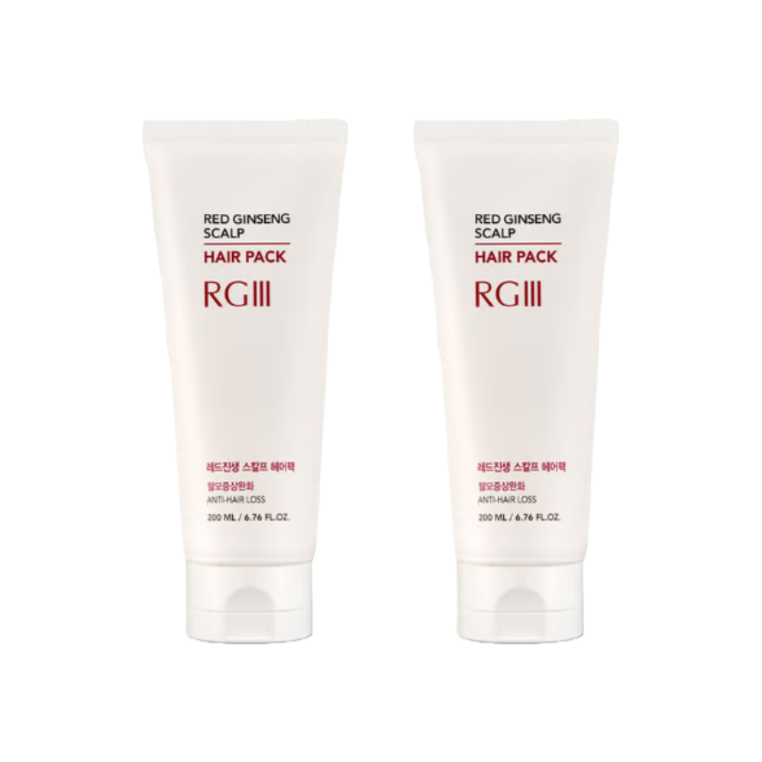 RGIII Red Ginseng Scalp Shampoo 300ml, Hair Pack 200 ml, Scalp Tonic 100ml (10 Options)