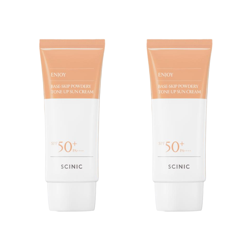 SCINIC Enjoy Daily Safety Physical Sun Cream / Base Skip Powdery Tone-Up Sun Cream SPF50+ PA++++ 60g (7 Options)