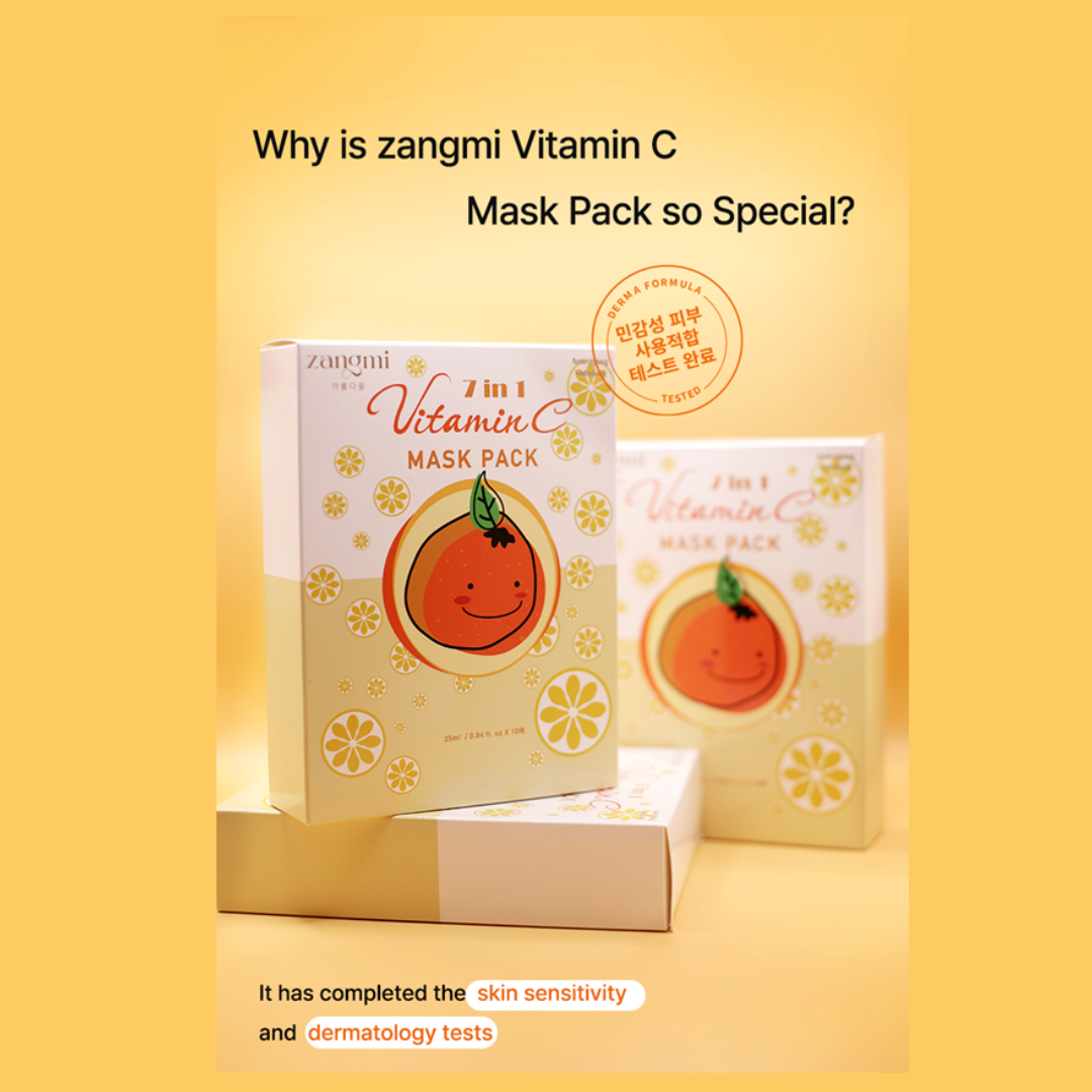 zangmi 7 in 1 Mask Pack Collagen Mask Pack (25mL x 10ea) , Vitamin C Mask Pack (25mL x 10ea) (8 Options)