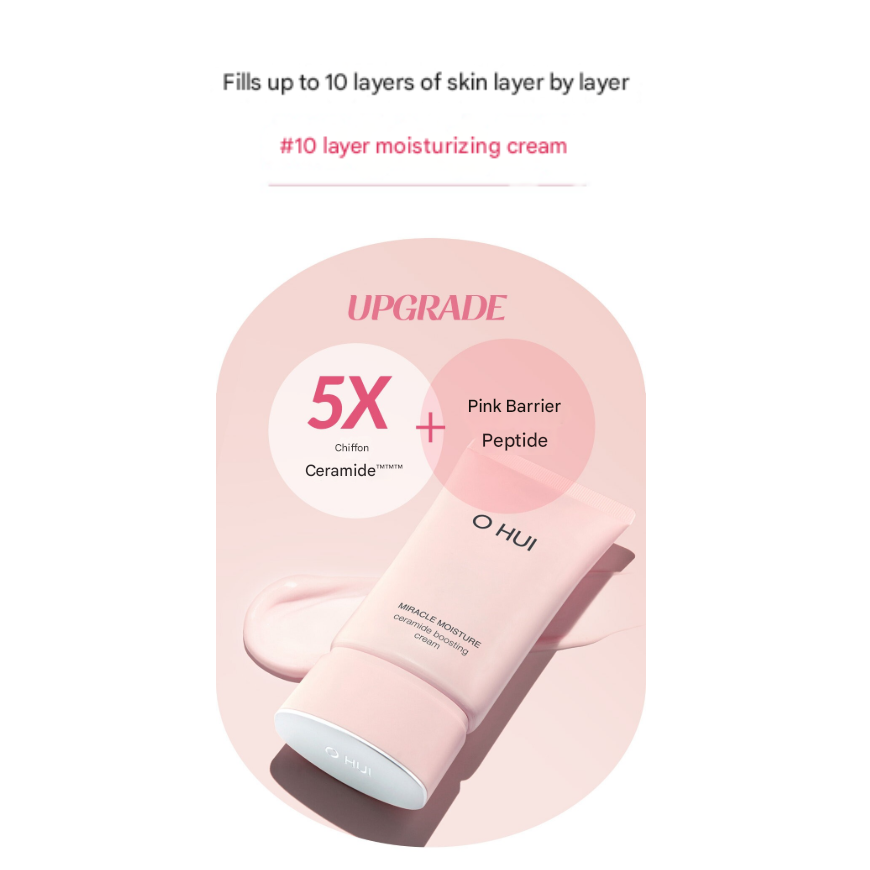 Ohui Miracle Moisture Ceramide Boosting Cream 50ml (3 Options)