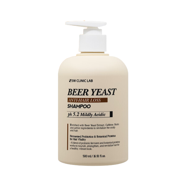 3W CLINIC LAB Beer Yeast Anti Hair Loss Shampoo (2 Options)