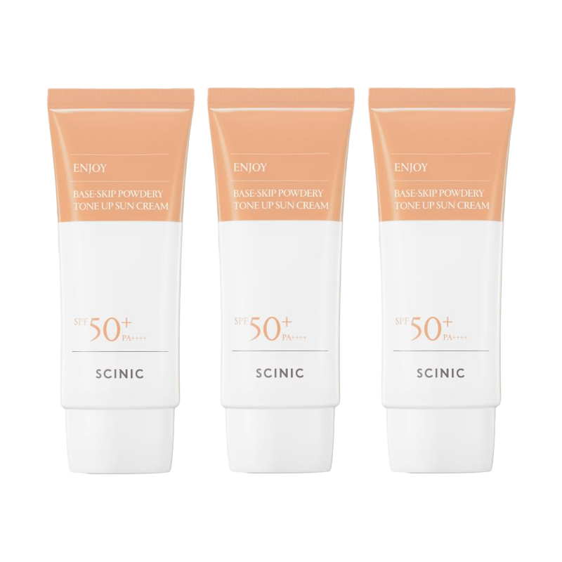 SCINIC Enjoy Daily Safety Physical Sun Cream / Base Skip Powdery Tone-Up Sun Cream SPF50+ PA++++ 60g (7 Options)
