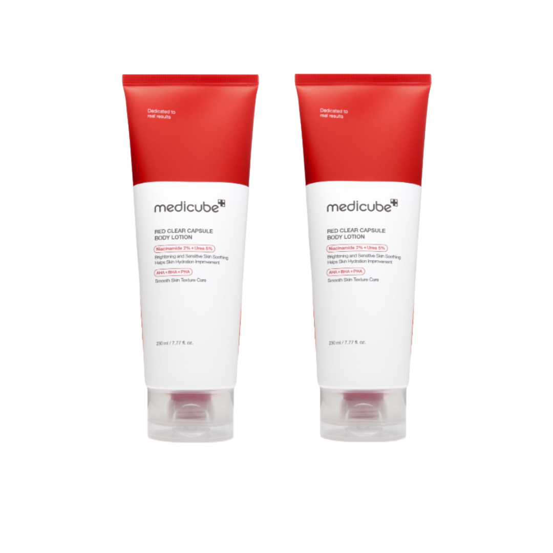 Medicube Body Pigmentation Intensive Care Set (Red Acne Body Peeling Shot 110g / Red Clear Capsule Body Lotion 230ml) (3 Options)