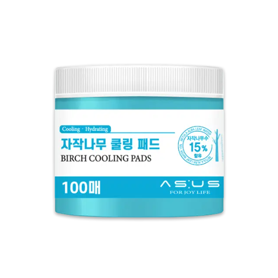 AS:US Toner Pad 100 Pads Cica Calming / Birch Cooling / Yuja Brightening (10 Options) - DAISO