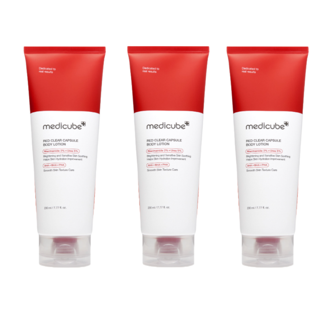 Medicube Body Pigmentation Intensive Care Set (Red Acne Body Peeling Shot 110g / Red Clear Capsule Body Lotion 230ml) (3 Options)