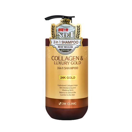 3W CLINIC Collagen & Luxury Gold Total Care (Body Cleanser, Body Lotion, Hair Essence, Hair Mist, Hair Ampoule) (2 Options)