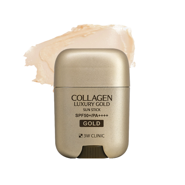 3W CLINIC Collagen & Luxury Gold Sun Stick 18g (3 Options)