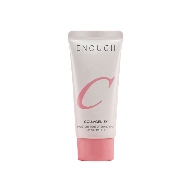 Enough Collagen 3X Moisture Tone-Up Sun Cream SPF50+ PA++++ 50ml (3 Options)