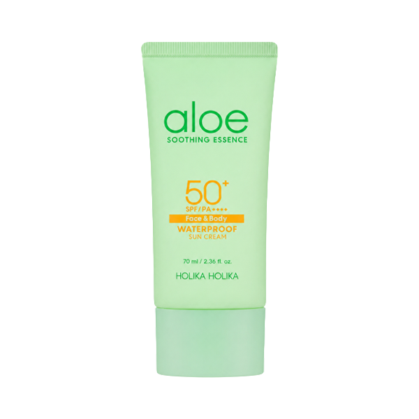 Holika Holika Aloe Soothing Essence Waterproof Sun Cream SPF50+ PA++++ 70ml (3 Options)