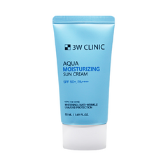 3W CLINIC Aqua Moisturizing Sun Cream SPF50+ PA++++ 60ml (3 Options)
