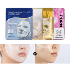 FARM STAY Hydrogel Mask 4 Type 35g × 5pcs (PDRN, Collagen, Bifida, Vitamin) (13 Options)