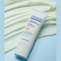 by Real Barrie Cerabase Moisturizing Calming Sun Cream SPF50+ PA++++ 40ml  (3 Options)