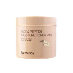FarmStay Rice & Peptide Moisture Toner Pad (140ml  4.73 fl.oz., 70 pads) (3 Options) - Ieumhub