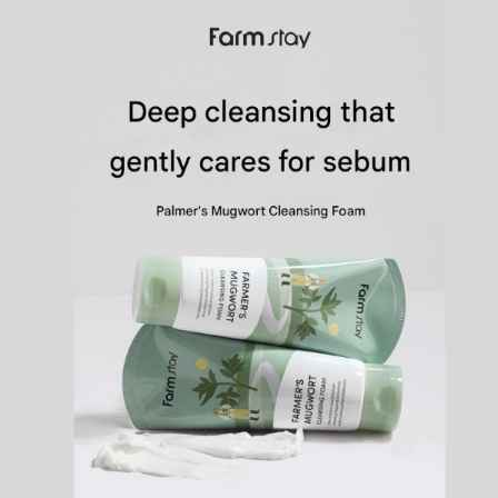 FarmStay Farmer’s Mugwort Cleansing Foam (180ml  6.08 fl.oz.) - Ieumhub