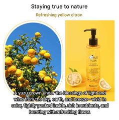 FarmStay Citrus Yuja Vitalizing Cleansing Oil (200ml  6.76 fl.oz.) - Ieumhub