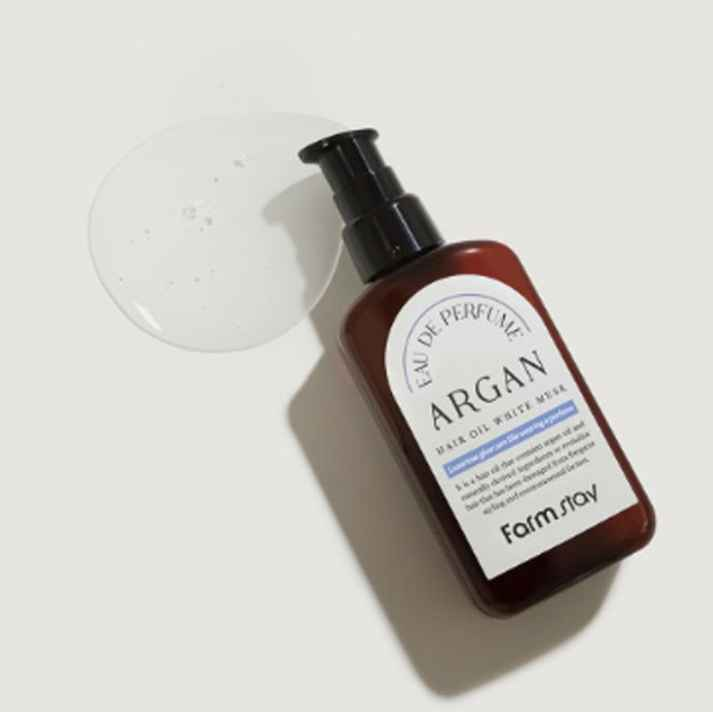 FARM STAY Eau De Perfume Argan Hair Oil White Musk 100mL  - Ieumhub