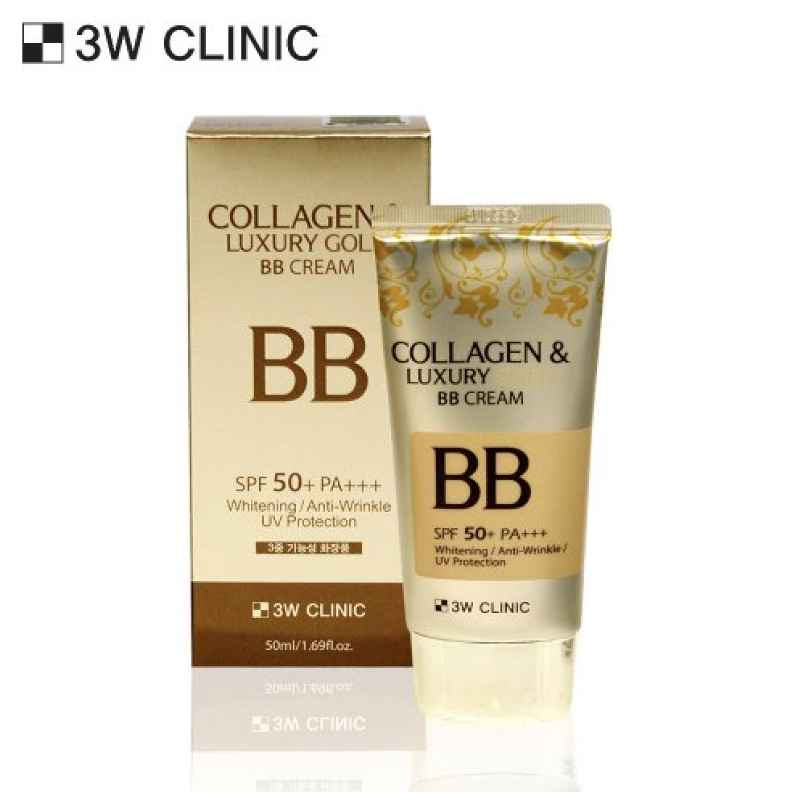 3W CLINIC Collagen & Luxury Gold BB Cream SPF50+/PA+++ 50ml - Ieumhub