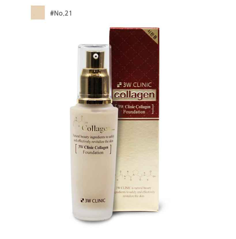 3W CLINIC Collagen Foundation 50ml  - Ieumhub