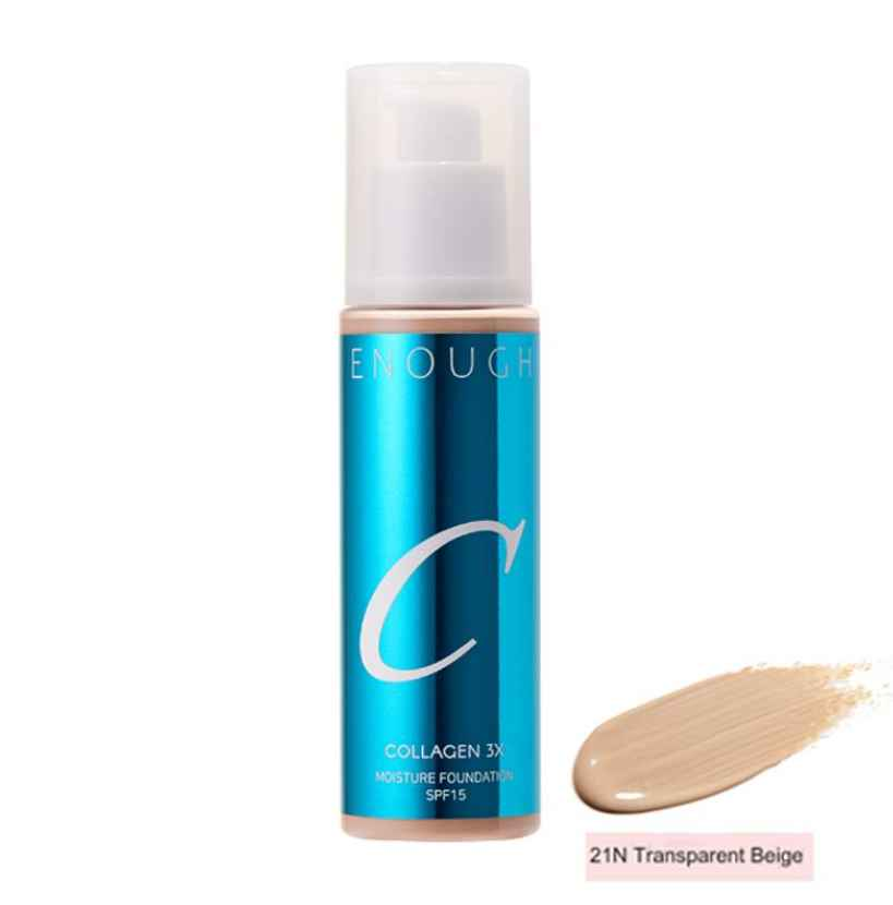 ENOUGH COLLAGEN 3X Moisture Foundation SPF 15, 5 Colors 100mL - Ieumhub