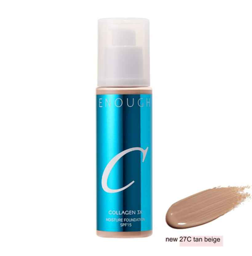 ENOUGH COLLAGEN 3X Moisture Foundation SPF 15, 5 Colors 100mL - Ieumhub