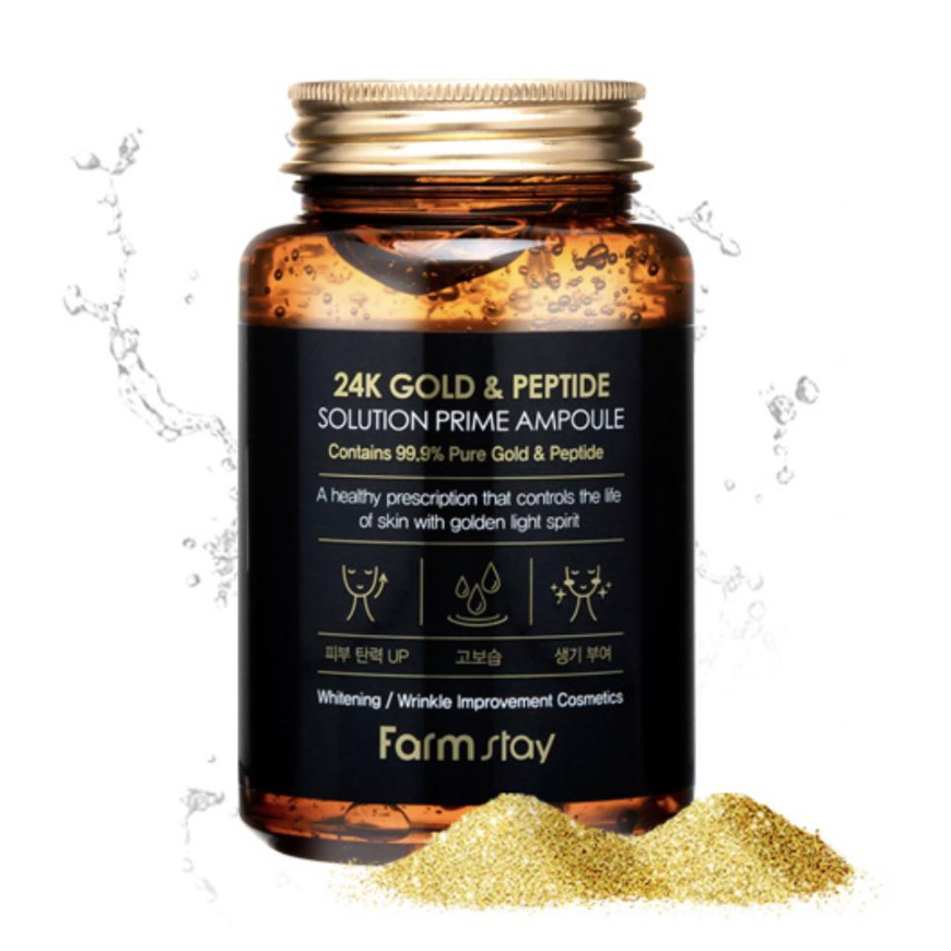FARM STAY 24K Gold & Peptide Solution Prime Ampoule 250ml (3 Options)