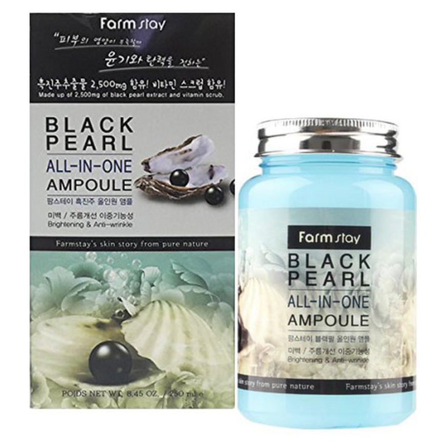 FARM STAY Black Pearl All In One Ampoule 250ml (3 Options)