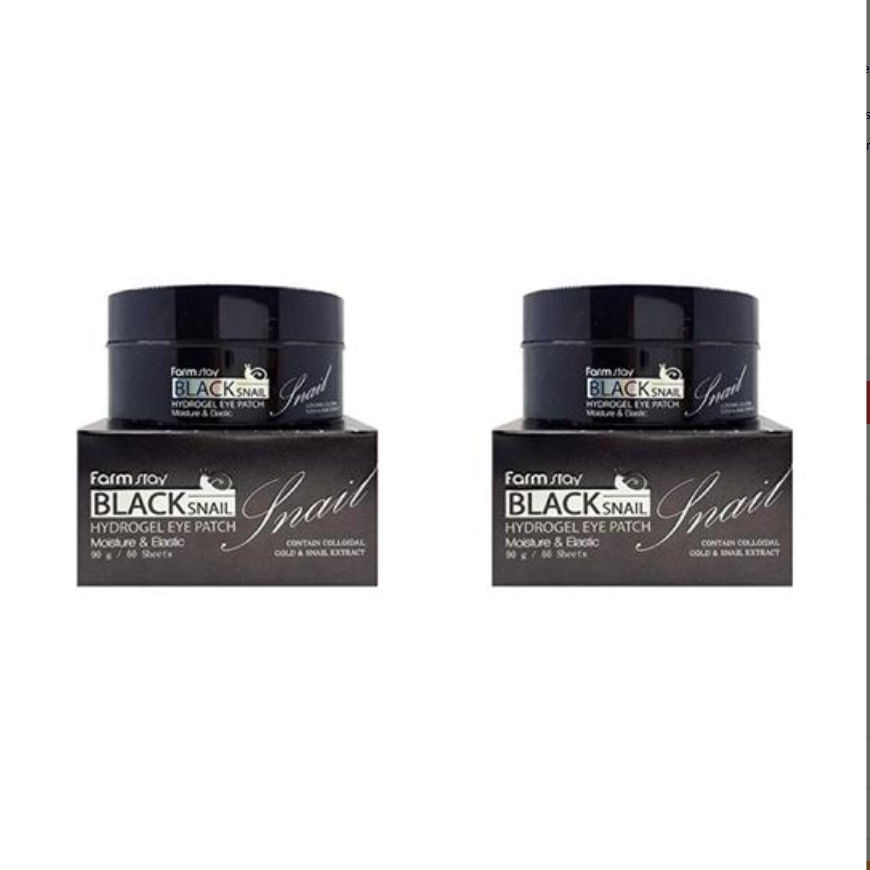 FARM STAY Black Snail Hydrogel Eye Patch 90g (3 Options)