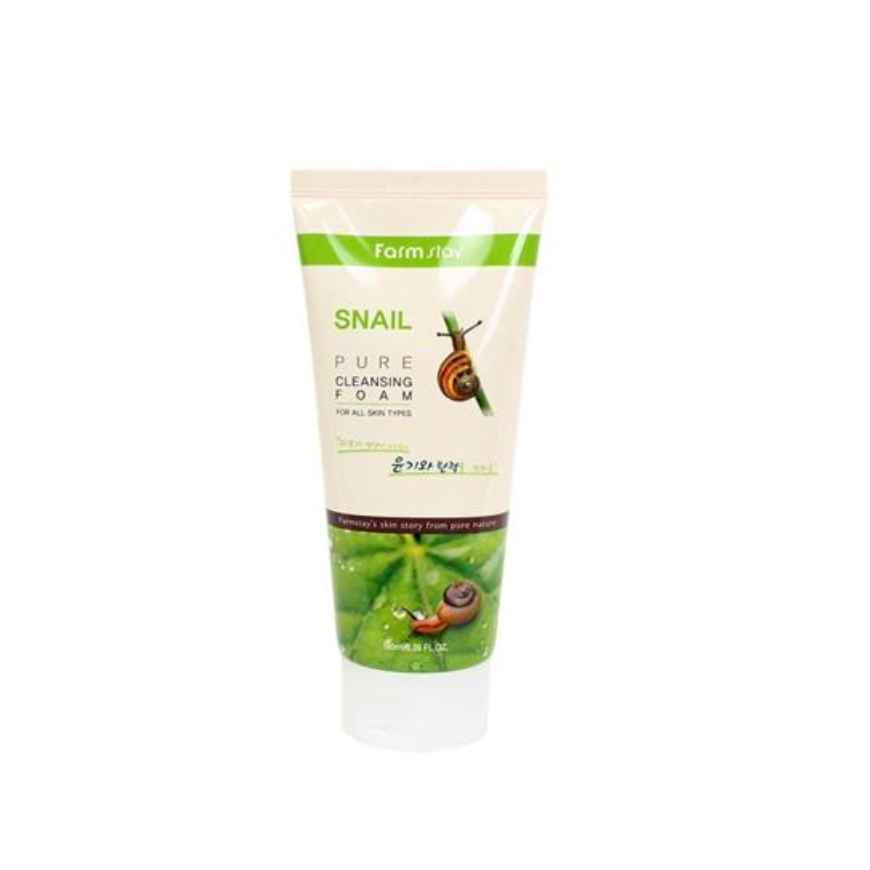 FARM STAY Snail Pure Cleansing Foam 180ml (3 Options)