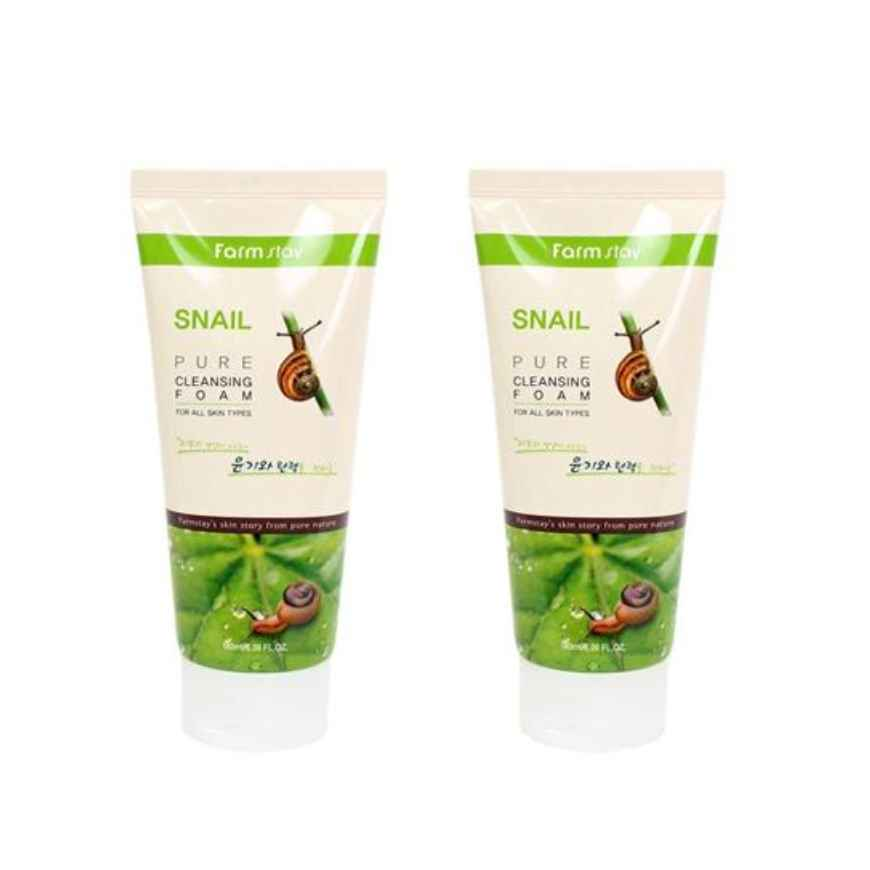 FARM STAY Snail Pure Cleansing Foam 180ml (3 Options)
