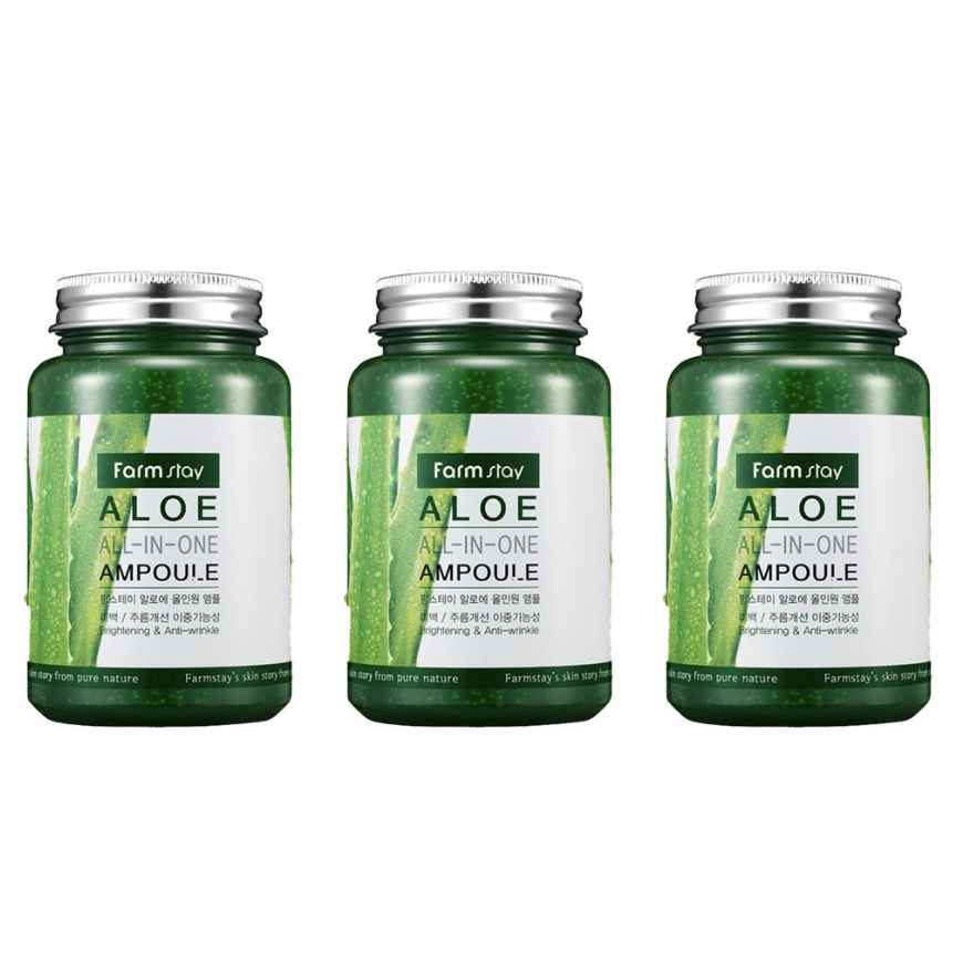 FARM STAY Aloe All In One Ampoule 250ml (3 Options)