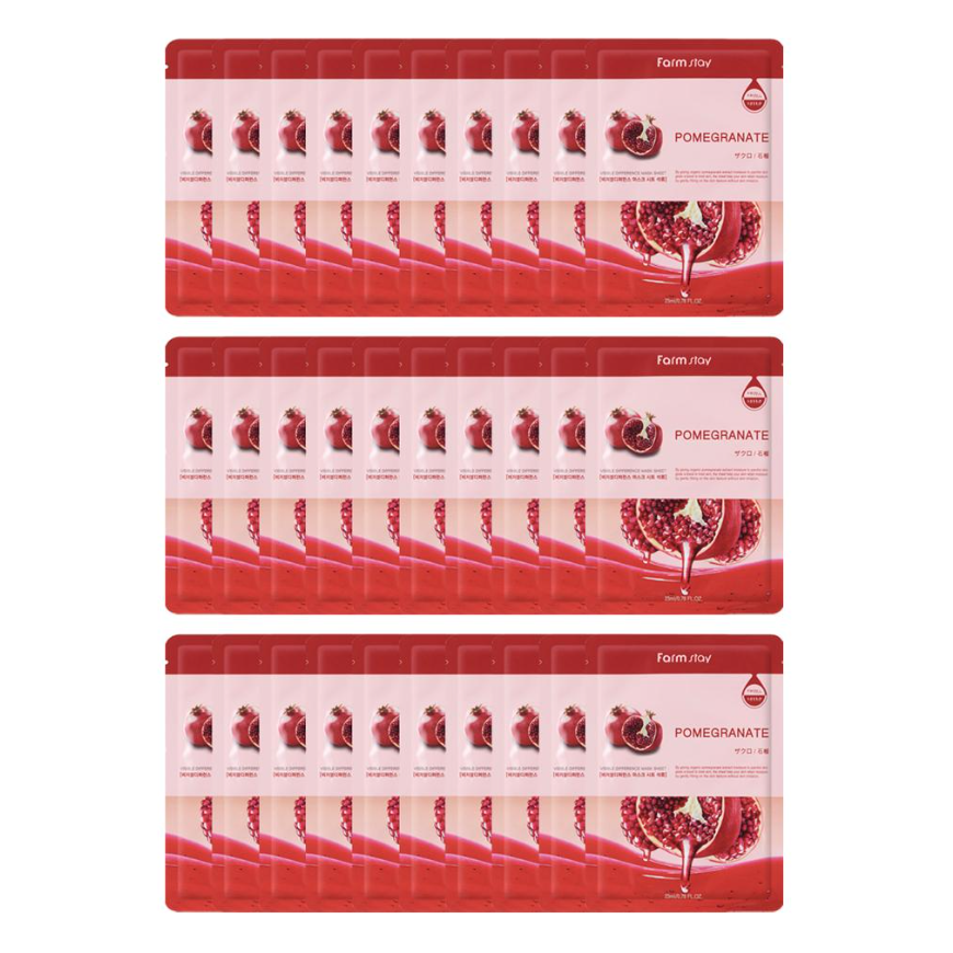 FARM STAY Visible Difference Mask Pack Pomegranate 23ml (3 Options)