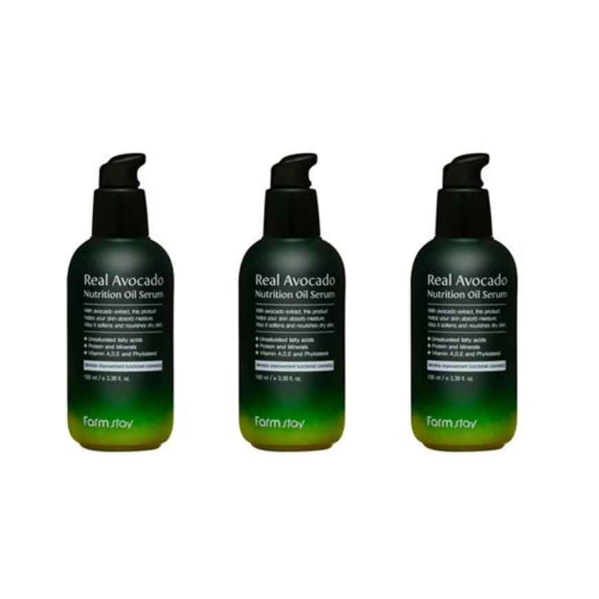 FARM STAY Real Avocado Nutrition Oil Serum 100ml (3 Options)