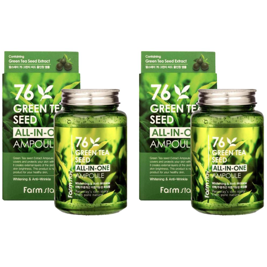 FARM STAY 76 Green Tea Seed All In One Ampoule 250ml (3 Options)