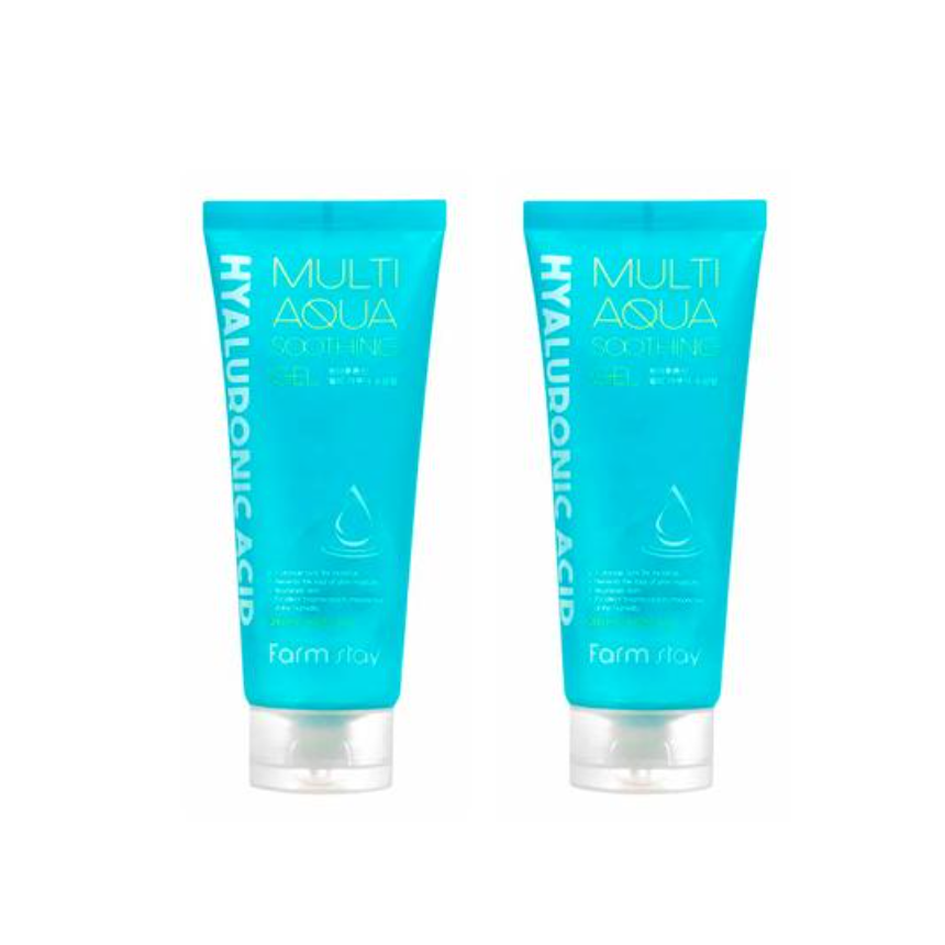 FARM STAY Hyaluronic Acid Multi Aqua Soothing Gel 200ml (3 Options)