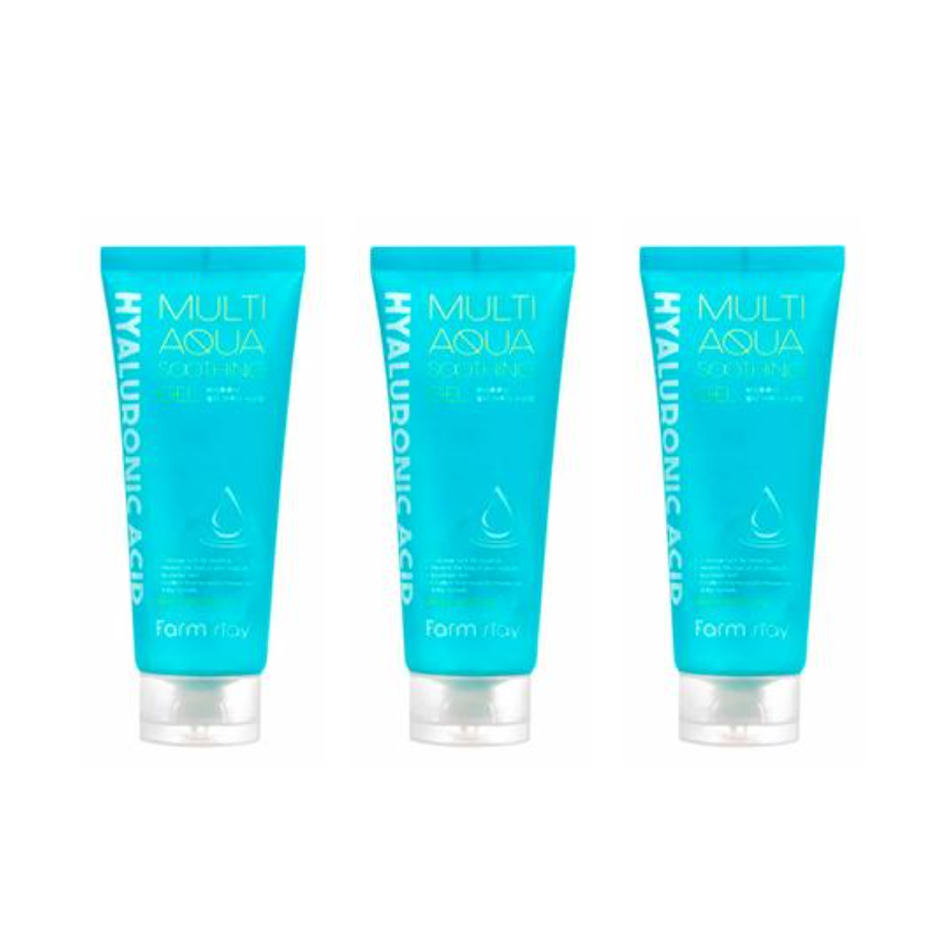 FARM STAY Hyaluronic Acid Multi Aqua Soothing Gel 200ml (3 Options)