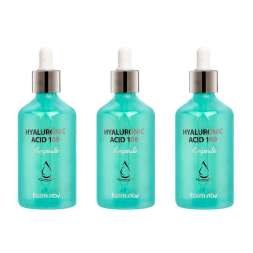 FARM STAY Hyaluronic Acid 100 Ampoule 100ml (3 Options)