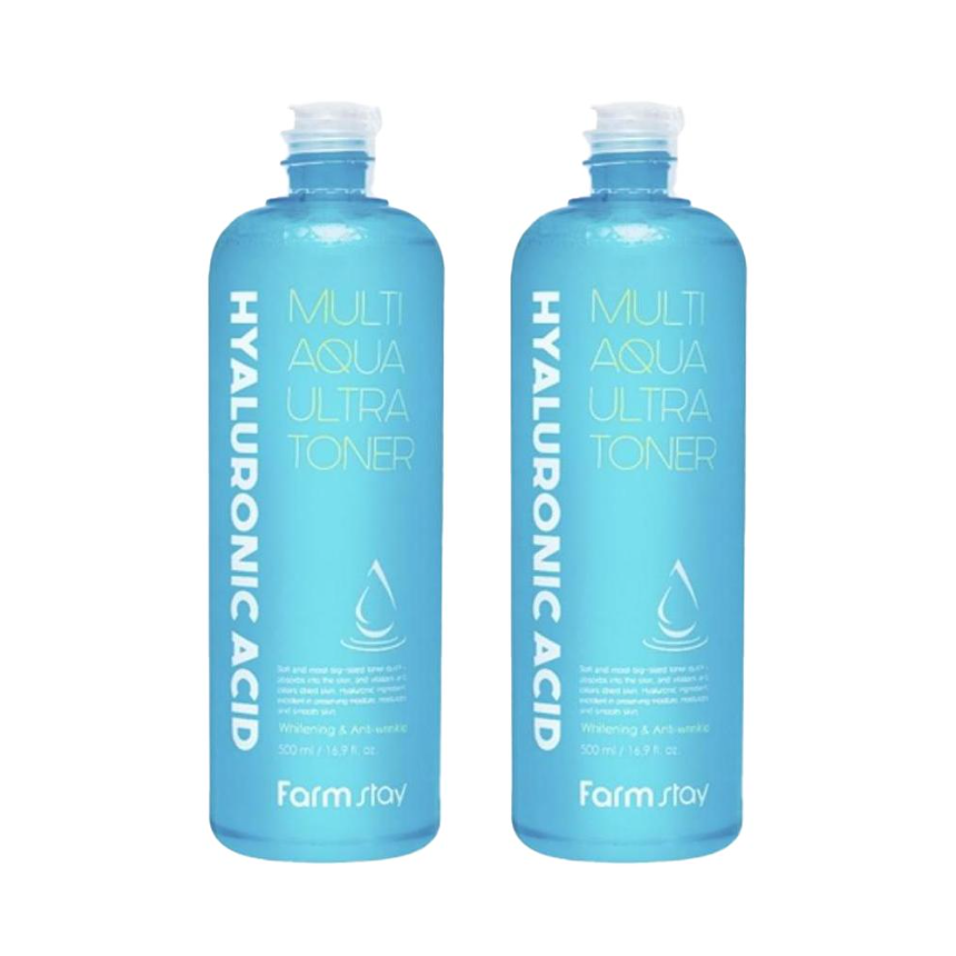 FARM STAY Hyaluronic Acid Multi Aqua Ultra Toner 500ml (3 Options)