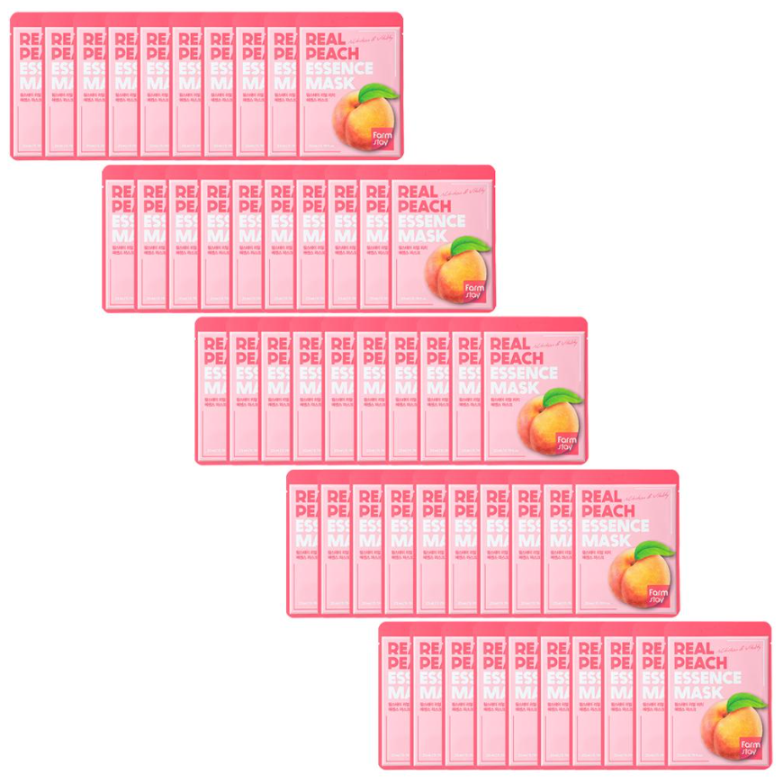 FARM STAY Real Peach Essence Mask 23ml (3 Options)