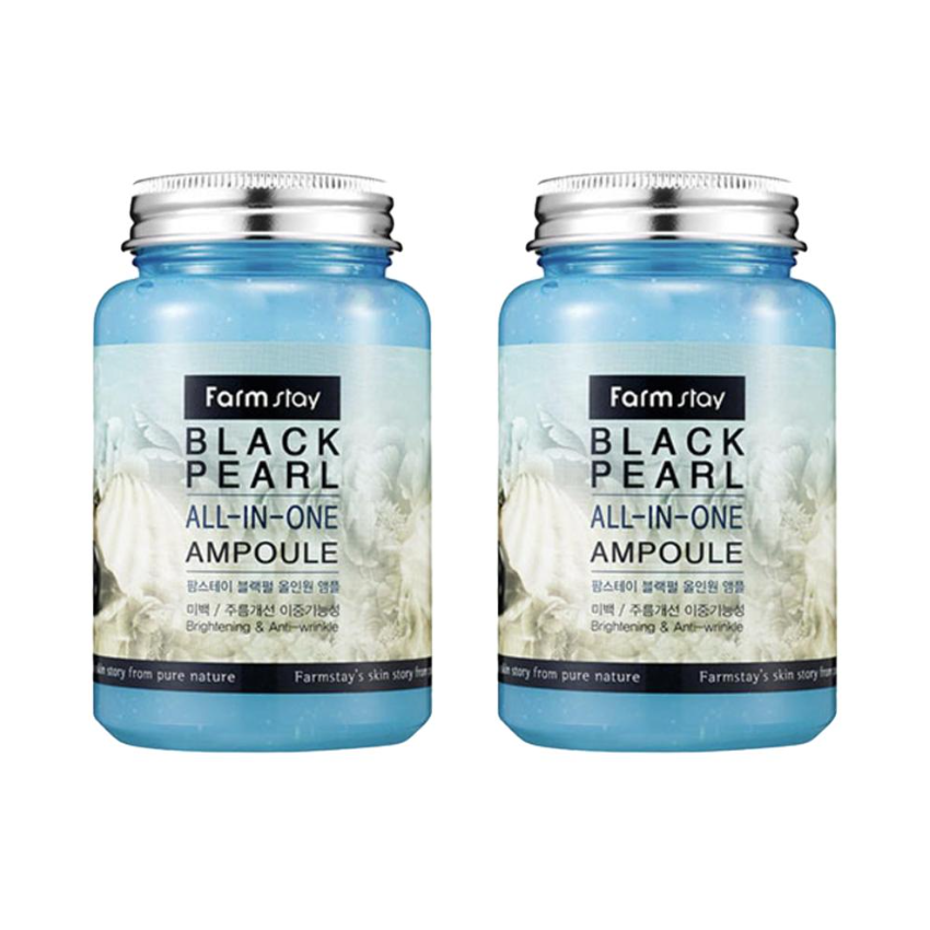 FARM STAY Black Pearl All In One Ampoule 250ml (3 Options)