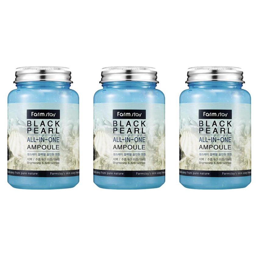 FARM STAY Black Pearl All In One Ampoule 250ml (3 Options)