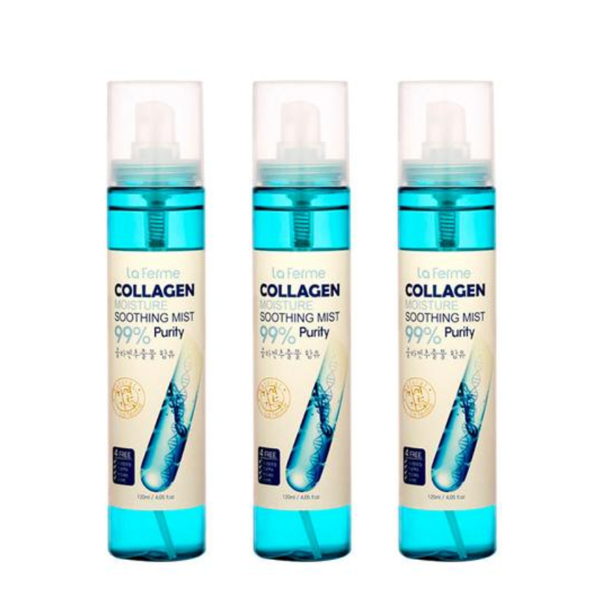 FARM STAY La Ferme Collagen Moisture Soothing Mist 120ml (3 Options)