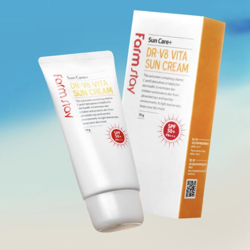 FARM STAY Dr. V8 Vita Sun Cream 70g (3 Options)