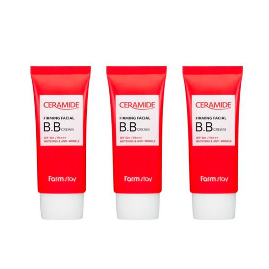 FARM STAY Ceramide Firming Facial BB Cream 50g (3 Options)