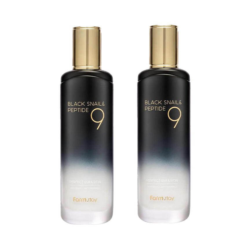 FARM STAY Black Snail & Peptide 9 Perfect Toner 120ml (3 Options)
