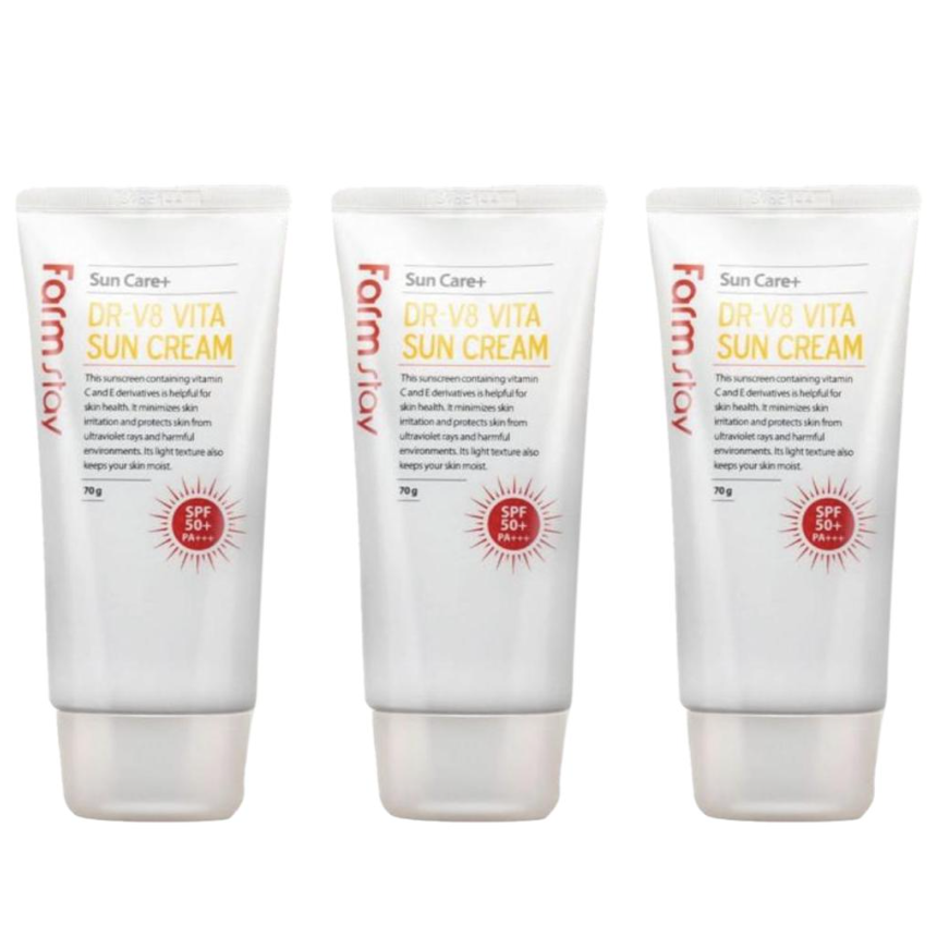 FARM STAY Dr. V8 Vita Sun Cream 70g (3 Options)