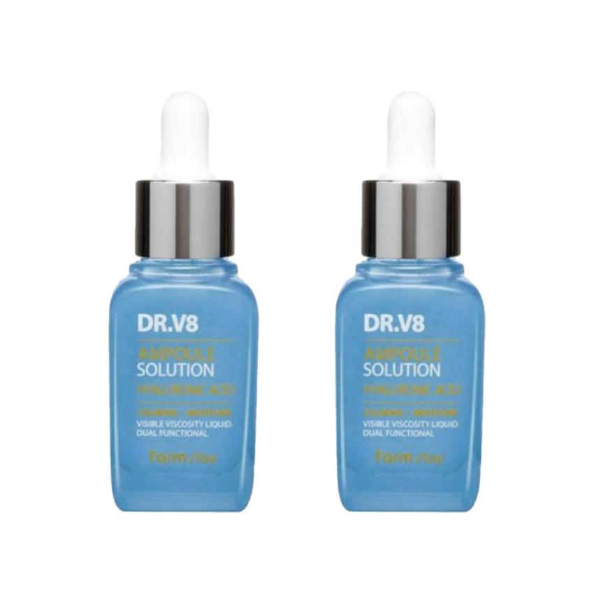 FARM STAY Dr. V8 Ampoule Solution Hyaluronic Acid 30ml (3 Options)