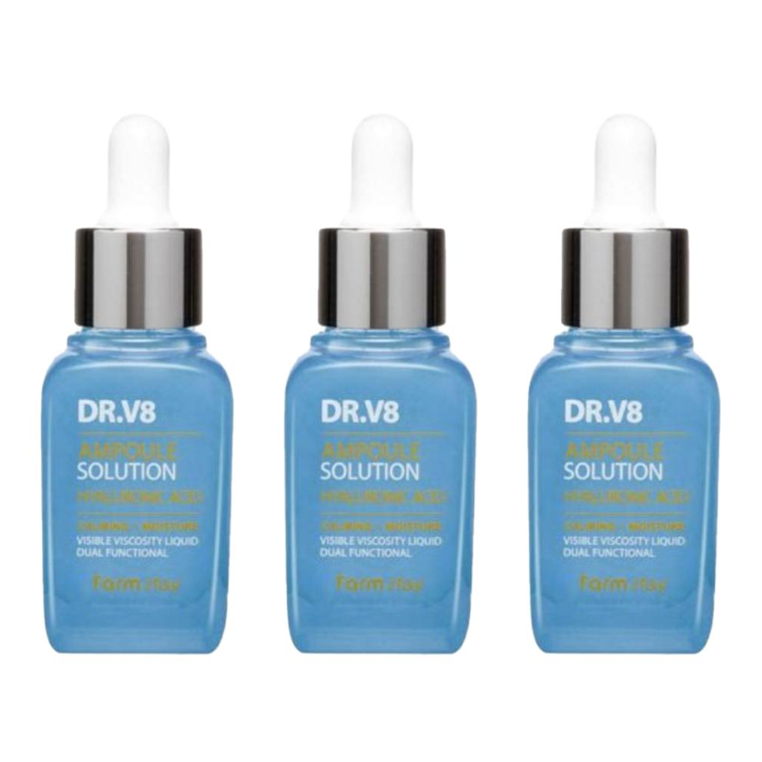 FARM STAY Dr. V8 Ampoule Solution Hyaluronic Acid 30ml (3 Options)
