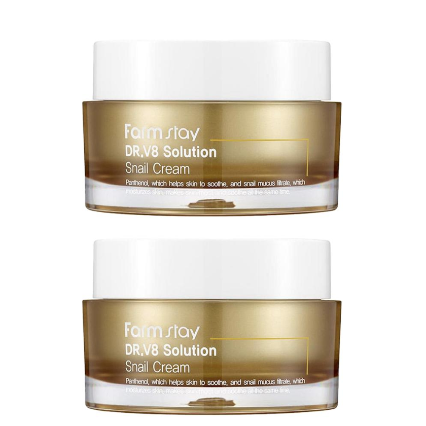 FARM STAY Dr. V8 Solution Snail Cream 50ml (3 Options)