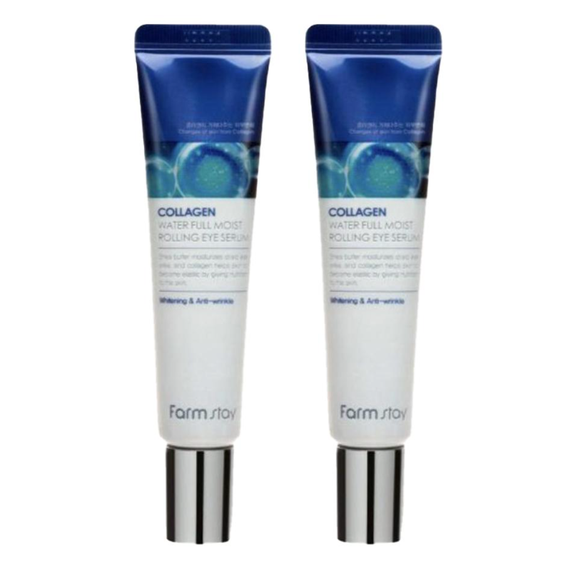 FARM STAY Collagen Water Full Moist Rolling Eye Serum 25ml (3 Options)
